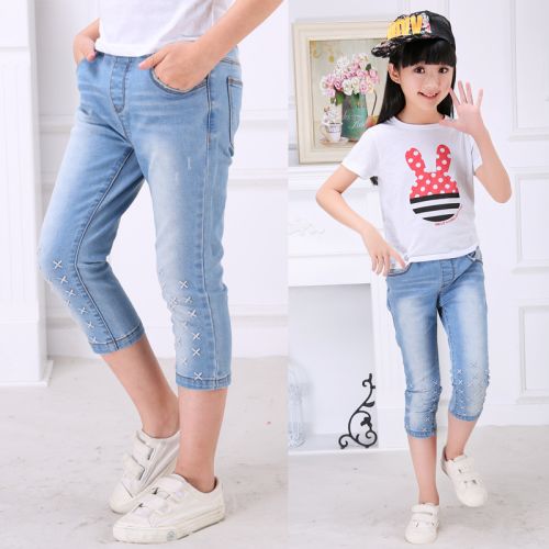 Pantalon fille en toile - Ref 2061502