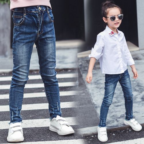 Pantalon fille en toile - Ref 2061508