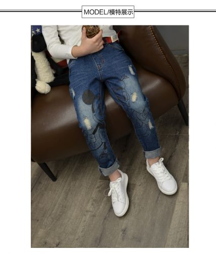 Pantalon fille en toile - Ref 2061625