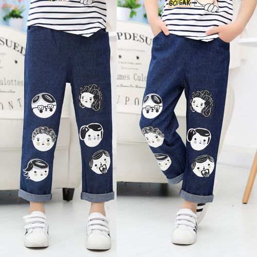 Pantalon fille pantalons jambes larges en toile - Ref 2061737