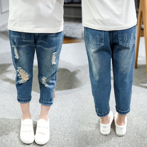 Pantalon fille en toile - Ref 2061917