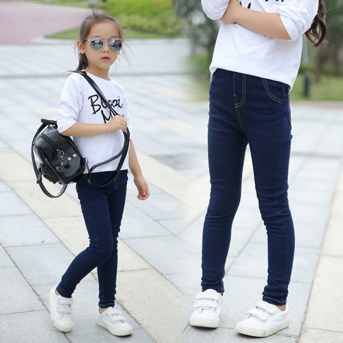 Pantalon fille Light Board pieds pantalon en denim - Ref 2061982