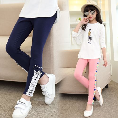 Pantalon fille en Toile de coton - Ref 2062096