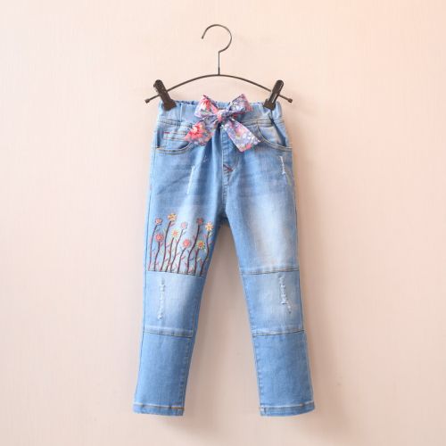 Pantalon fille en toile - Ref 2062227