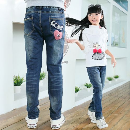 Pantalon fille ANBEIBEI en coton - Ref 2062359