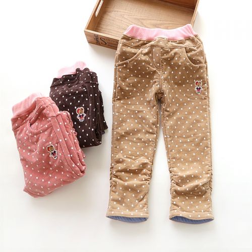 Pantalon fille pantalons simple en velours côtelé - Ref 2062430