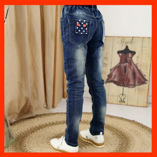 Pantalon fille en toile - Ref 2062482