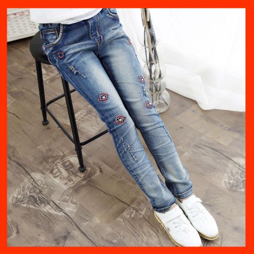  Pantalon fille en toile - Ref 2062484