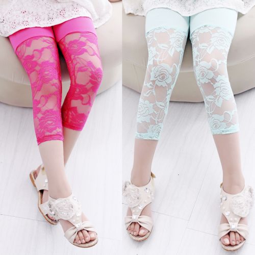 Pantalon fille Filles creux fleur pantalon - Ref 2062506