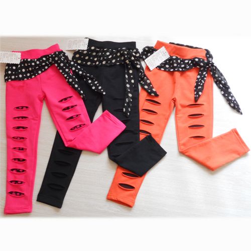 Pantalon fille guêtres en mélange - Ref 2062769