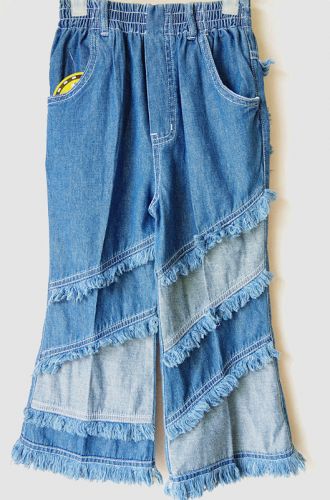 Pantalon fille en toile - Ref 2062776