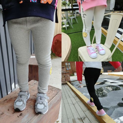 Pantalon fille guêtres en coton - Ref 2064833