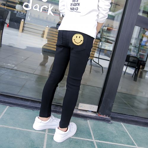 Pantalon fille pantalon crayon en Toile de coton - Ref 2064839