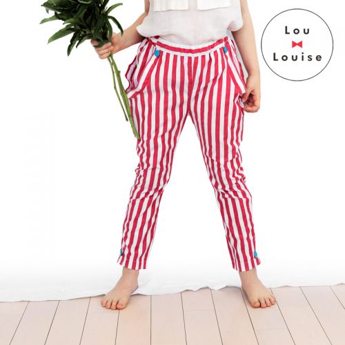 Pantalon fille LOU & LOUISE en Toile de coton - Ref 2065488
