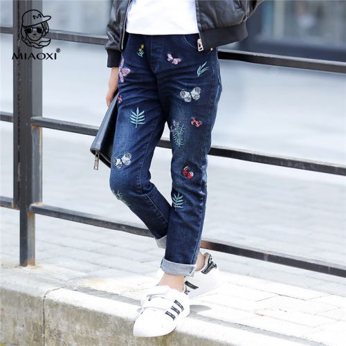 Pantalon fille coton mélangé - Ref 2065588