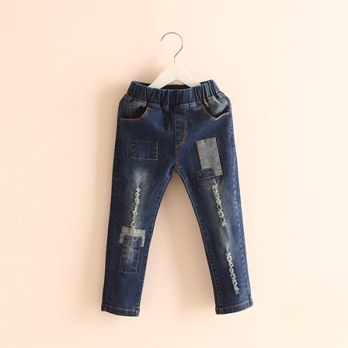 Pantalon fille en Toile de coton - Ref 2065664