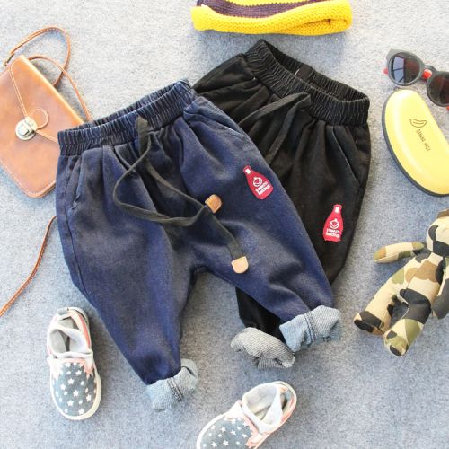 Pantalon garçon en Coton denim bombe - Ref 2054850