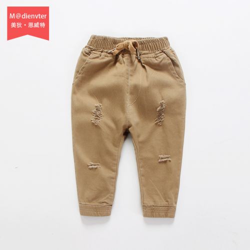 Pantalon garçon MDIENVTER en Toile de coton - Ref 2054891