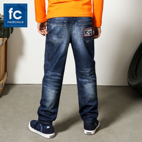 Pantalon garçon FAIRCHILD en Coton denim bombe - Ref 2054972