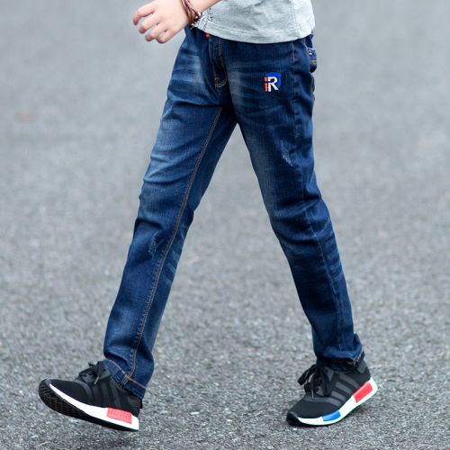 Pantalon garçon jeans en Toile de coton - Ref 2055351