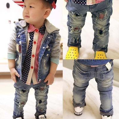 Pantalon garçon en toile - Ref 2055504