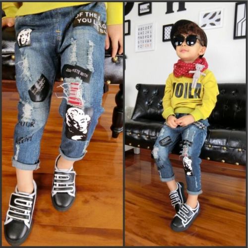 Pantalon garçon tissu ordinaire Tong en mélange - Ref 2055569