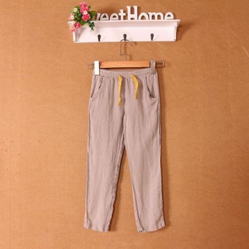 Pantalon garçon numérique en lin - Ref 2055748