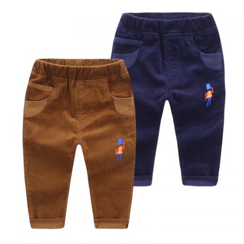 Pantalon garçon en velours côtelé - Ref 2056016