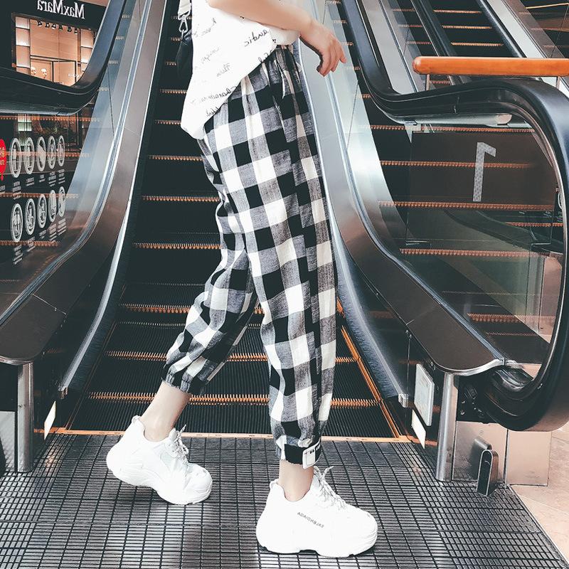 Pantalon léger femme en Mélanges de fibres synthétiques - Ref 3430020