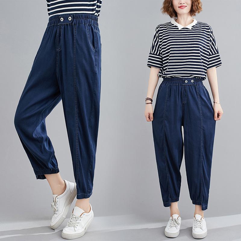 Pantalon léger femme en cow-boy - Ref 3430133