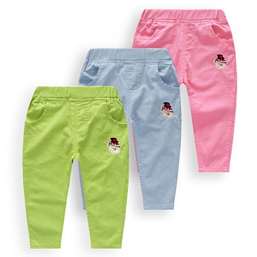 Pantalon pour garçons et filles en lin - Ref 2057666