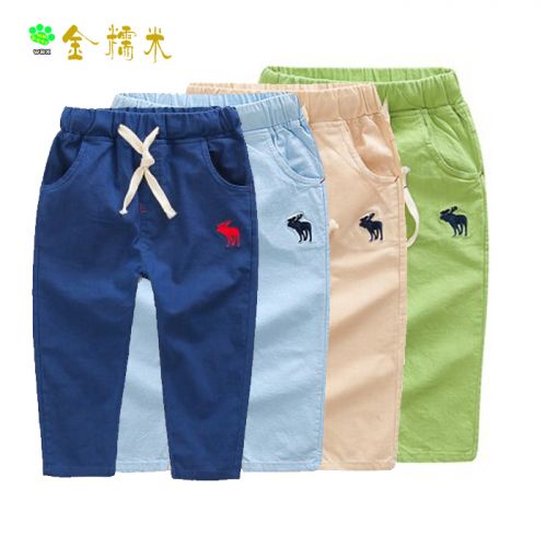 Pantalon pour garçons et filles en lin - Ref 2057775