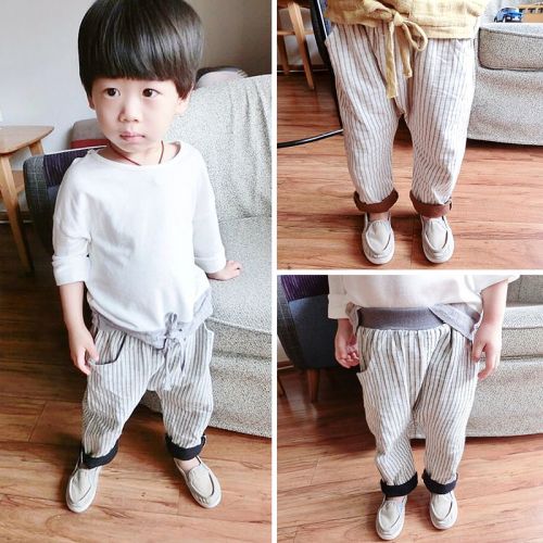  Pantalon pour garçons et filles en Toile de coton - Ref 2057970