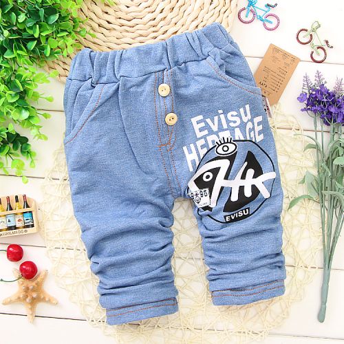 Pantalon pour garçons et filles en Toile de coton - Ref 2058022