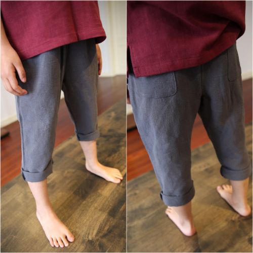 Pantalon pour garçons et filles en lin - Ref 2058114