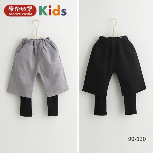 Pantalon pour garçons et filles en Toile de coton - Ref 2058217