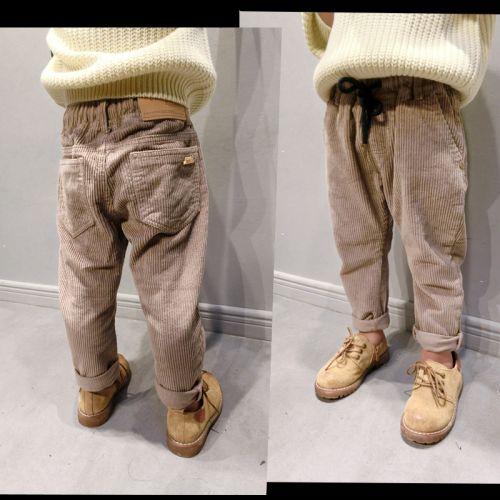 Pantalon pour garçons et filles en velours côtelé - Ref 2058324