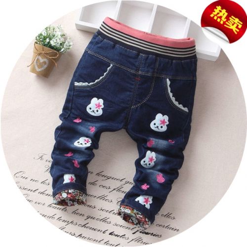 Pantalon pour garçons et filles jeans en Toile de coton - Ref 2058336
