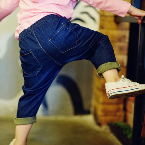 Pantalon pour garçons et filles jeans en toile - Ref 2058642