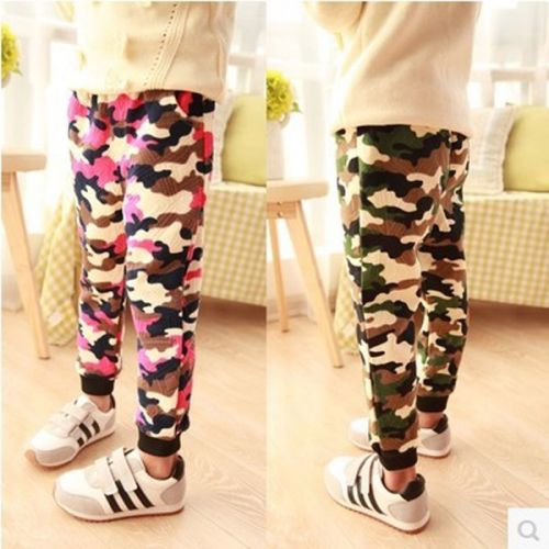 Pantalon pour garçons et filles Camouflage matelassé leggings en Toile de coton - Ref 2058719