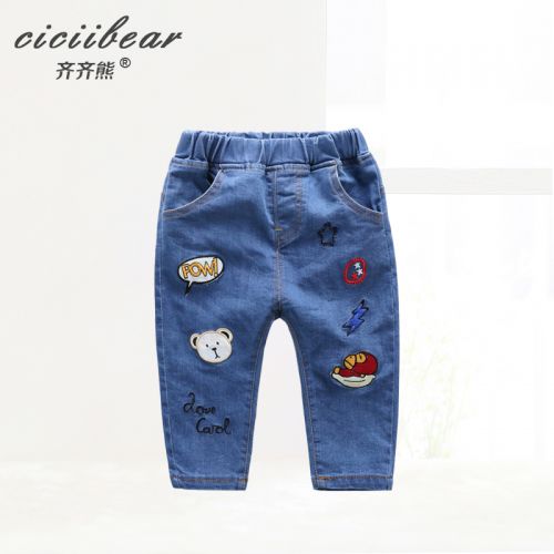  Pantalon pour garçons et filles CICIIBEAR en Toile de coton - Ref 2059241