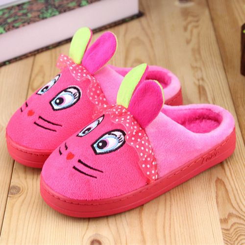 Pantoufles enfants en pour hiver - semelle plastique Ref 1005382