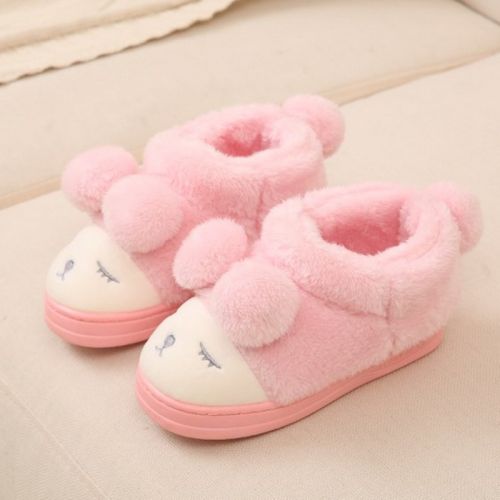 Pantoufles enfants en pour hiver - semelle caoutchouc antidérapant Ref 1005536