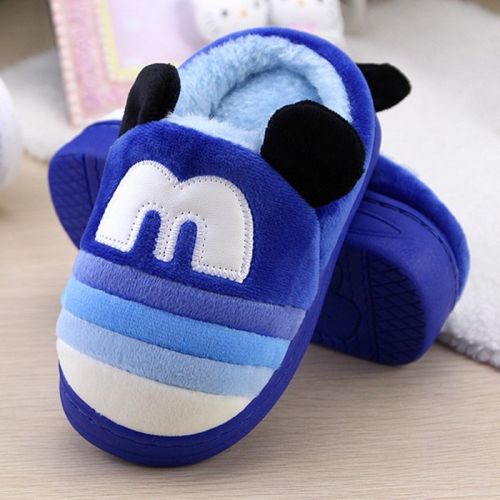 Pantoufles enfants en pour hiver - semelle caoutchouc Ref 1005581