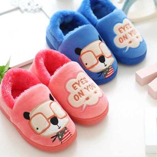 Pantoufles enfants pour hiver - semelle caoutchouc naturel Ref 1005693