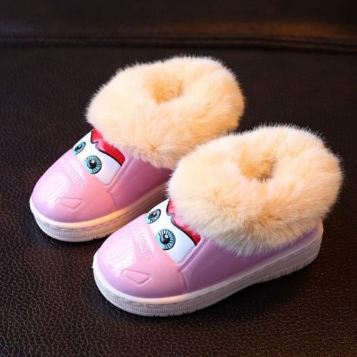 Pantoufles enfants en cuir synthétique pour hiver - semelle caoutchouc Wear Ref 1005741