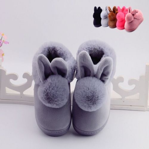 Pantoufles enfants en pour hiver - semelle caoutchouc naturel Ref 1005774