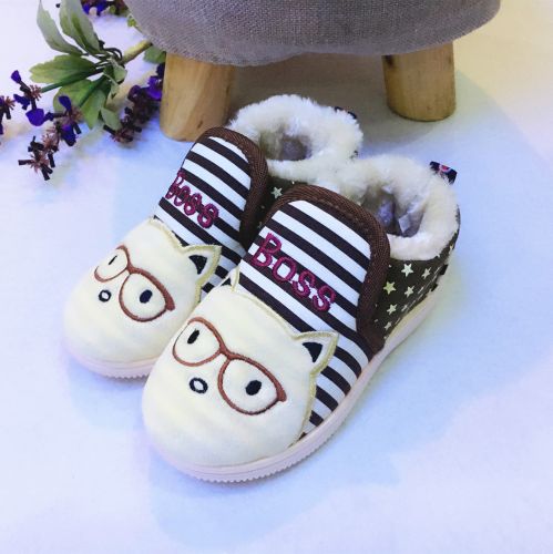 Pantoufles enfants en coton pour hiver - Ref 1006154