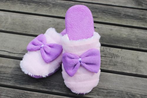 Pantoufles enfants en pour Toute saison - semelle caoutchouc Ref 1006244