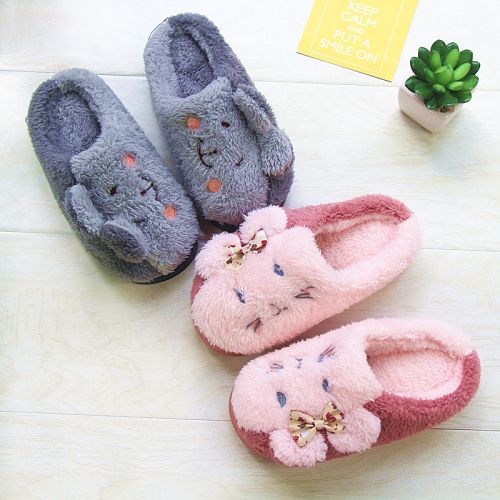 Pantoufles enfants en pour hiver - semelle caoutchouc antidérapant Ref 1006471